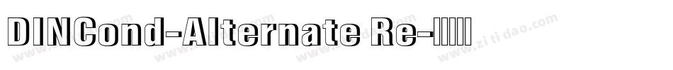 DINCond-Alternate Re字体转换